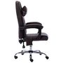 Voir la diapositive 3 : VIDAXL Chaise de bureau de massage Marron Similicuir