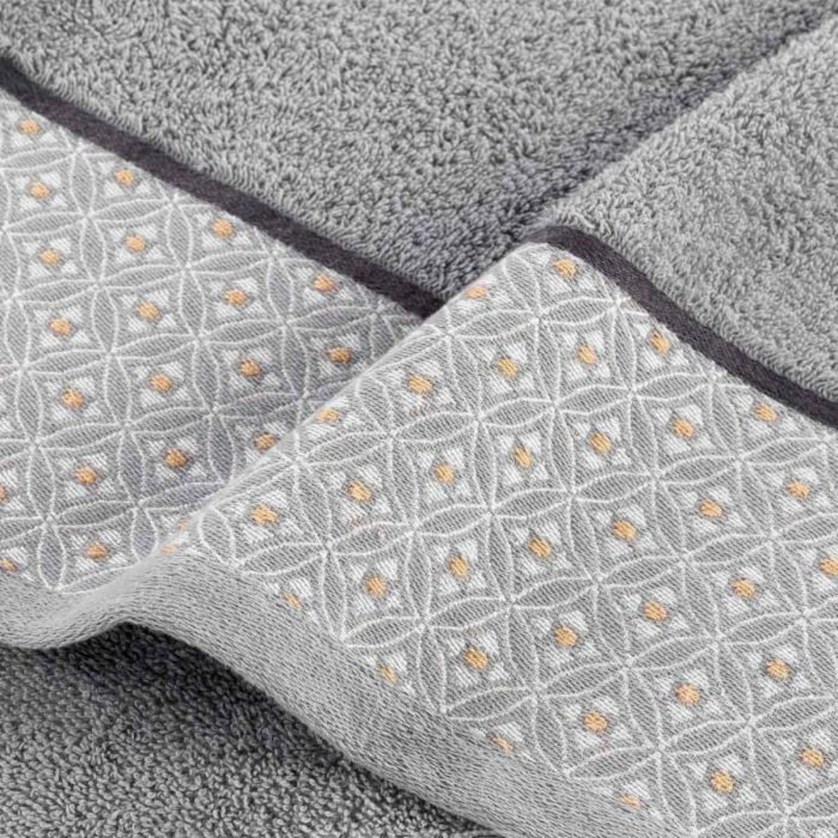 Paris Prix Serviette de Toilette Jacquard  Belina  50x90cm Gris