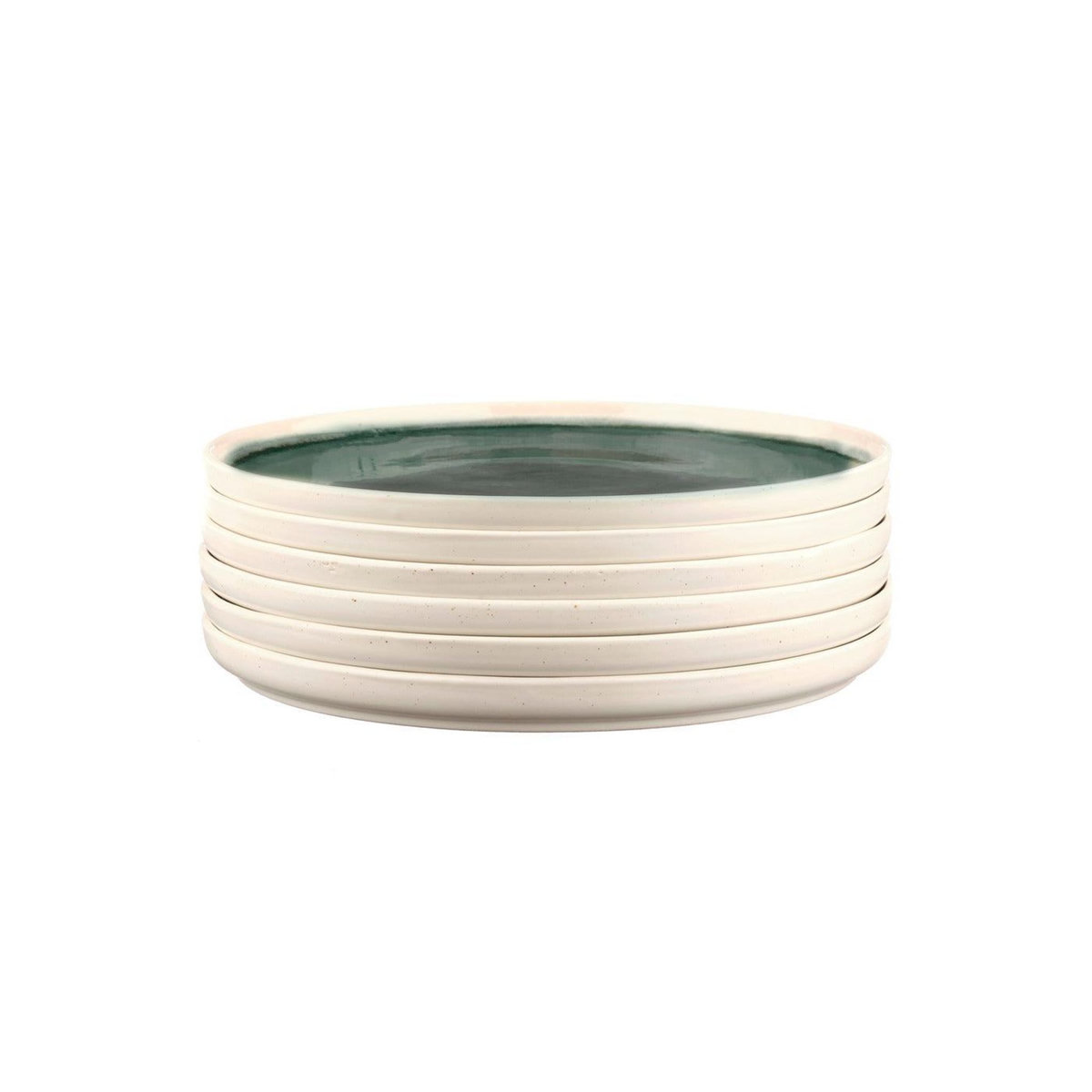 BJORN Assiette OXYGEN Ø27cm - 6 pièces - Vert de gris