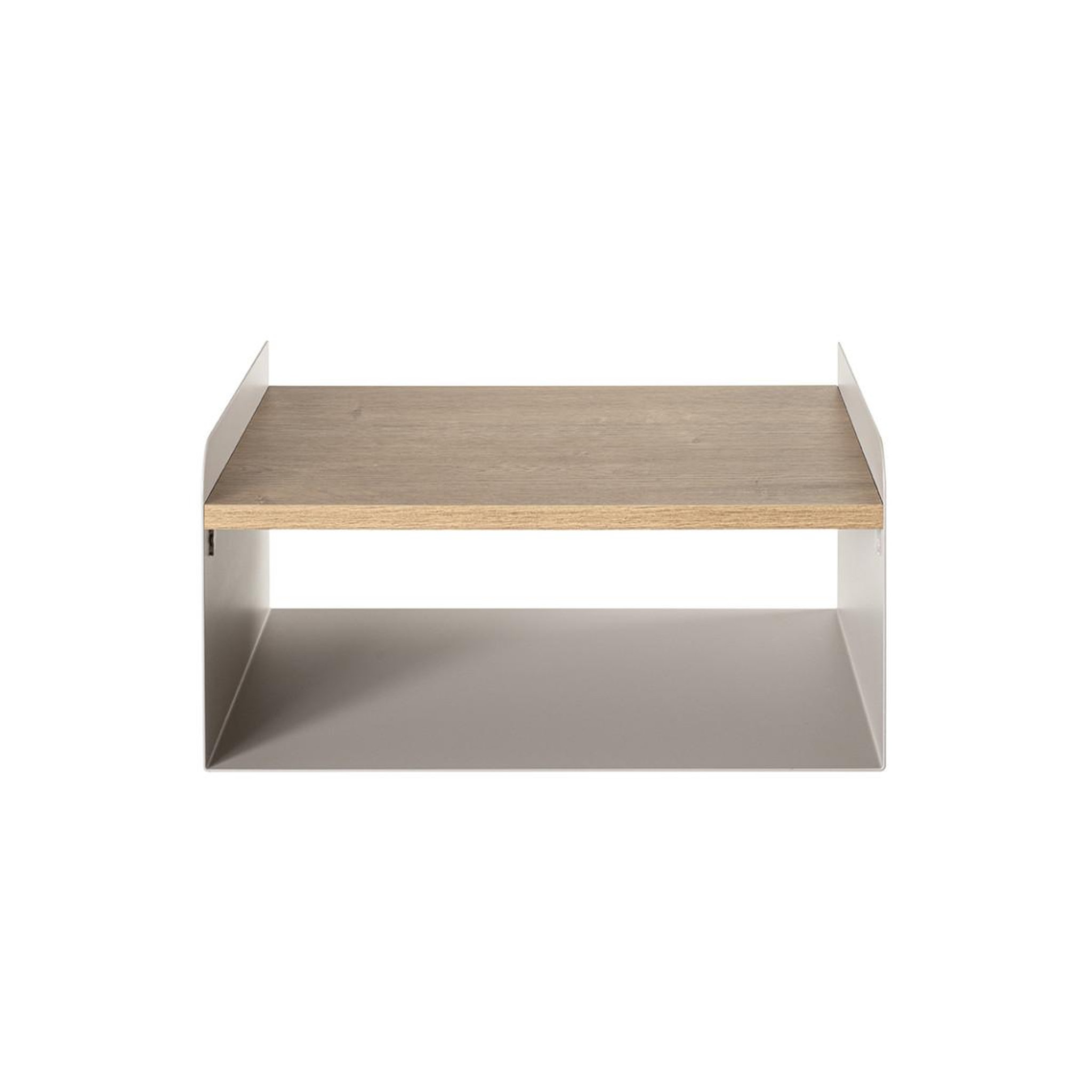 Voir la diapositive 2 : Paris Prix Étagère murale 2 niveaux  korfu  40cm gris & chêne