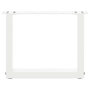 Voir la diapositive 5 : VIDAXL Pieds de table basse forme de U 2 pcs blanc 40x(30-31) cm acier