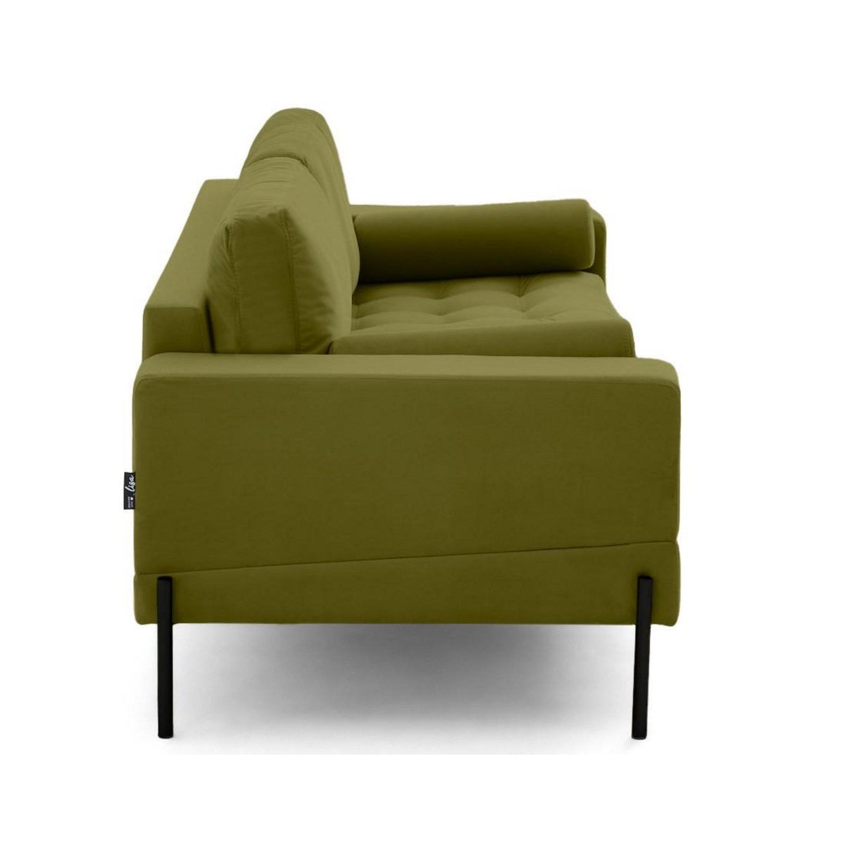 LISA DESIGN Isaure - canapé droit 3 places en velours