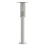 Voir la diapositive 4 : VIDAXL Lampadaires d'exterieur 3 pcs argente 60 cm acier inoxydable