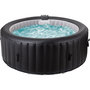 Voir la diapositive 1 : Habitat et Jardin Spa gonflable en PVC   Sardaigna  - 4 places - Noir