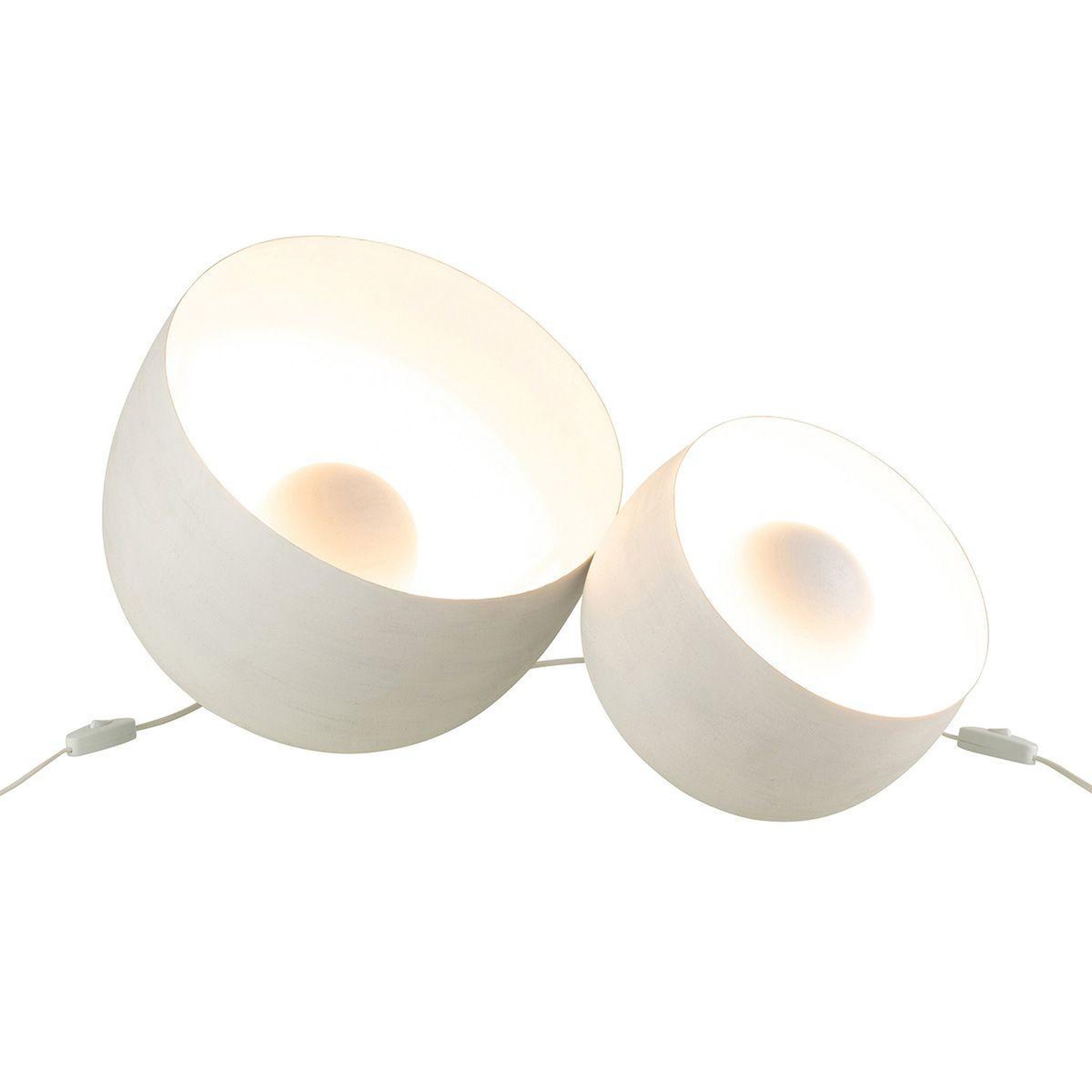 Voir la diapositive 6 : J-LINE Lampe à poser en métal  mila  32cm blanc