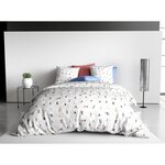 Les Ateliers du Linge Parure Housse De Couette 260x240 Coton 57 Fils Skieur Beige