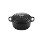 Voir la diapositive 2 : Le Creuset Cocotte en fonte émaillée Le Creuset Signature noir mat 22 cm