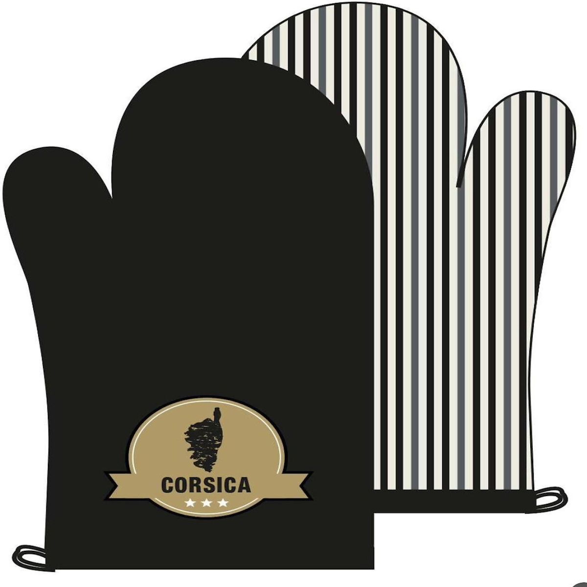 Les Ateliers du Linge Gant et manique imprimés