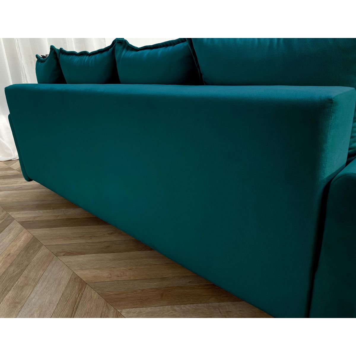 LISA DESIGN Apia - canapé 3 places - convertible avec coffre - en velours