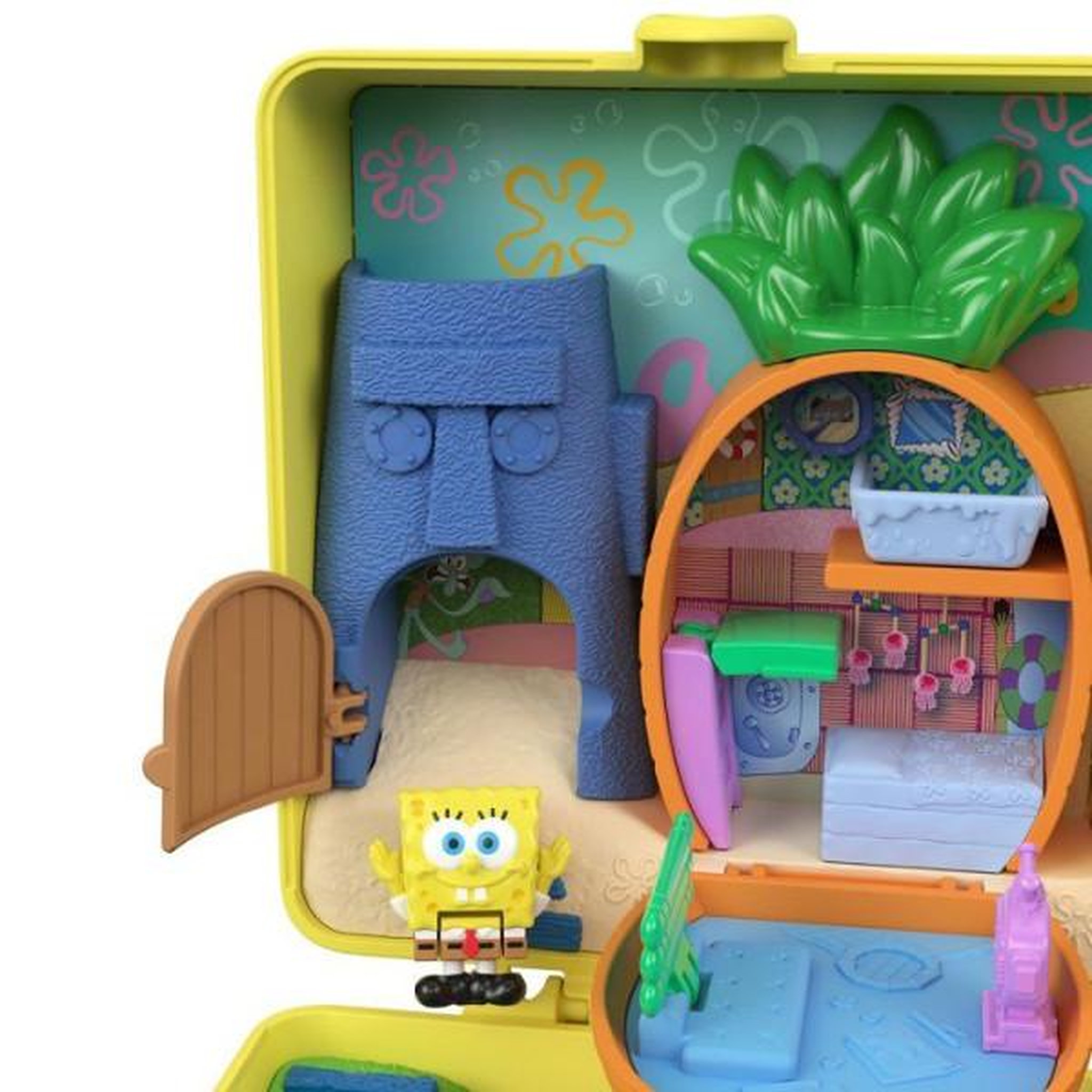 Voir la diapositive 6 : MATTEL Polly Pocket-Coffret Bob l Eponge avec poupee Patrick, 7 accessoires