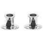 Voir la diapositive 3 : VIDAXL Base ronde de bimini pour tube de 26 mm 2 pcs inox