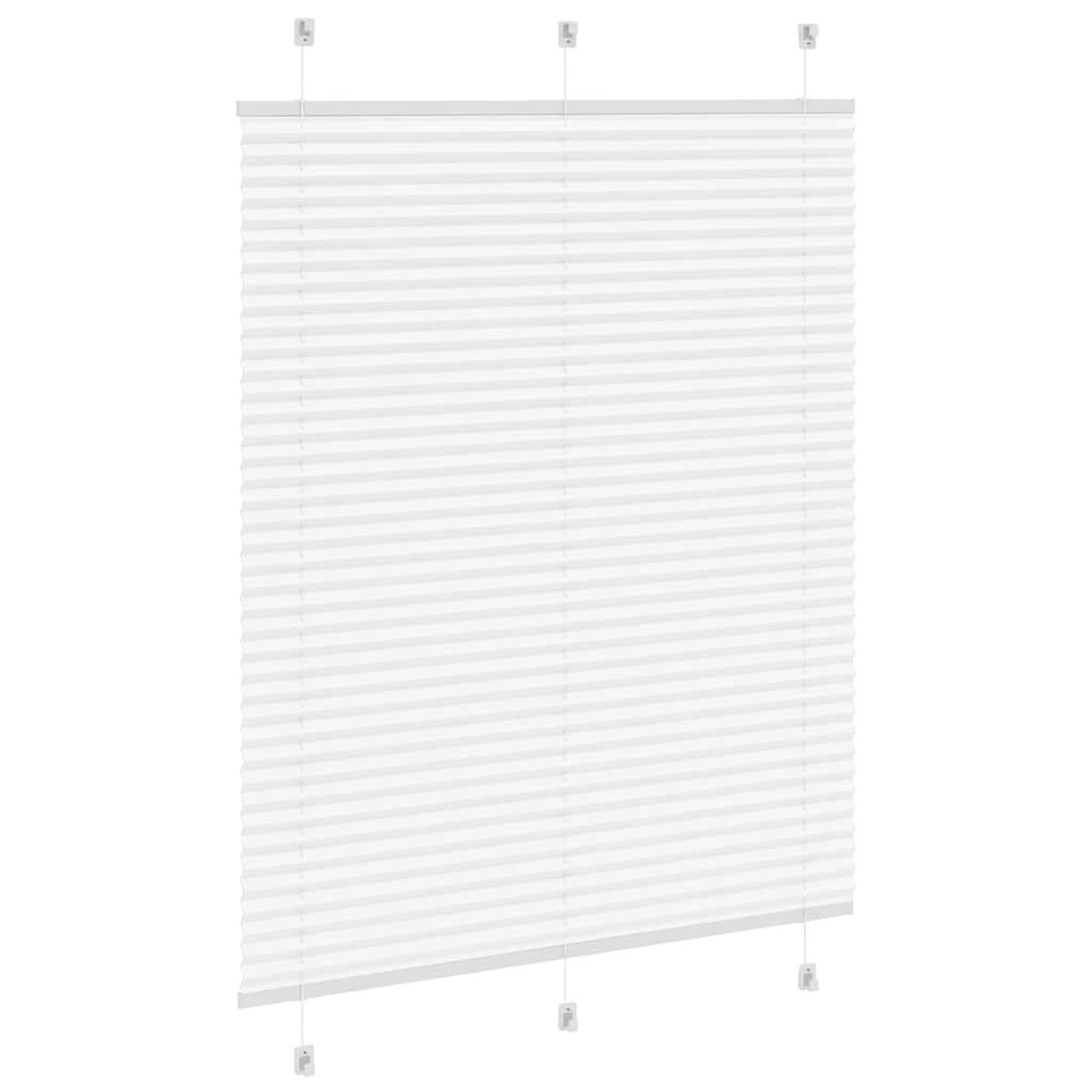 Voir la diapositive 4 : VIDAXL Store plisse blanc 105x150cm largeur du tissu 104,4cm polyester