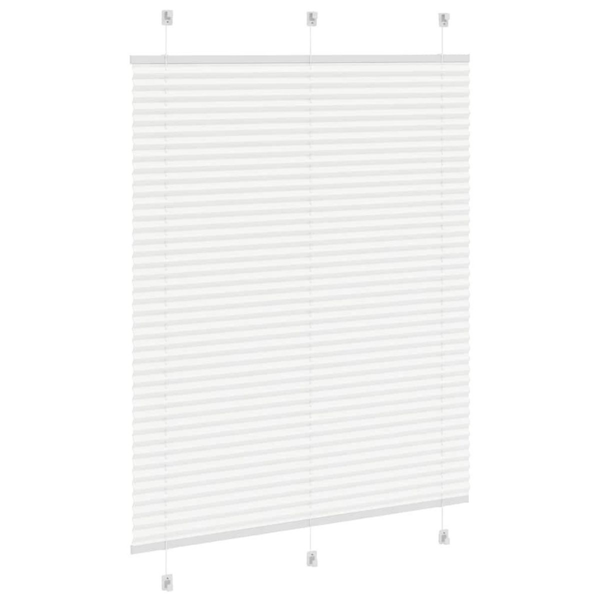 VIDAXL Store plisse blanc 105x150cm largeur du tissu 104,4cm polyester