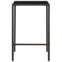 Voir la diapositive 2 : VIDAXL Table de bar de jardin Marron 70x70x110 cm Resine tressee verre