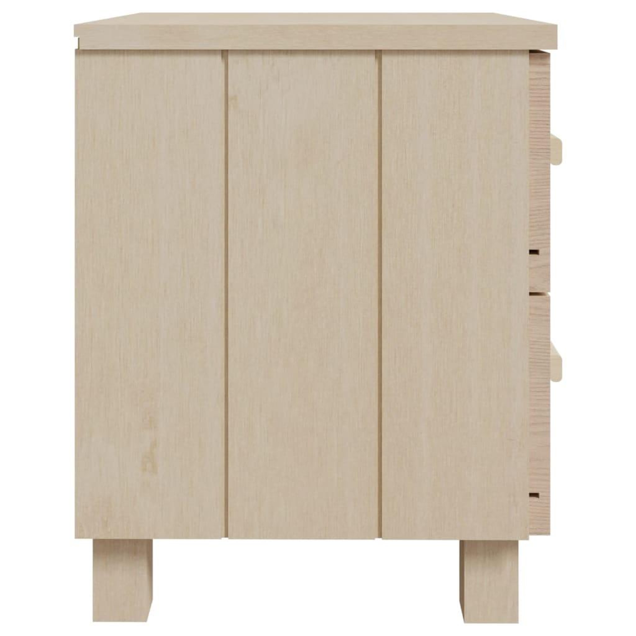 Voir la diapositive 5 : VIDAXL Tables de chevet HAMAR 2pcs Marron miel 40x35x44,5cm Bois