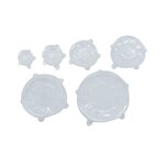 Fackelmann Lot de 6 couvercles de conservation en silicone étirable de 6 à 20 cm Fackelmann Basic