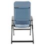 Voir la diapositive 3 : Travellife Travellife Chaise inclinable Lago Comfort ondulee bleu