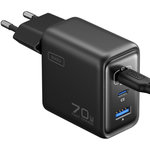 INIU Chargeur 70W Leopard 2 USB-C + USB-A noir