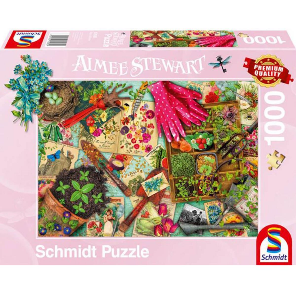 Schmidt Puzzle 1000 pièces : Sur la table : tout pour le jardin