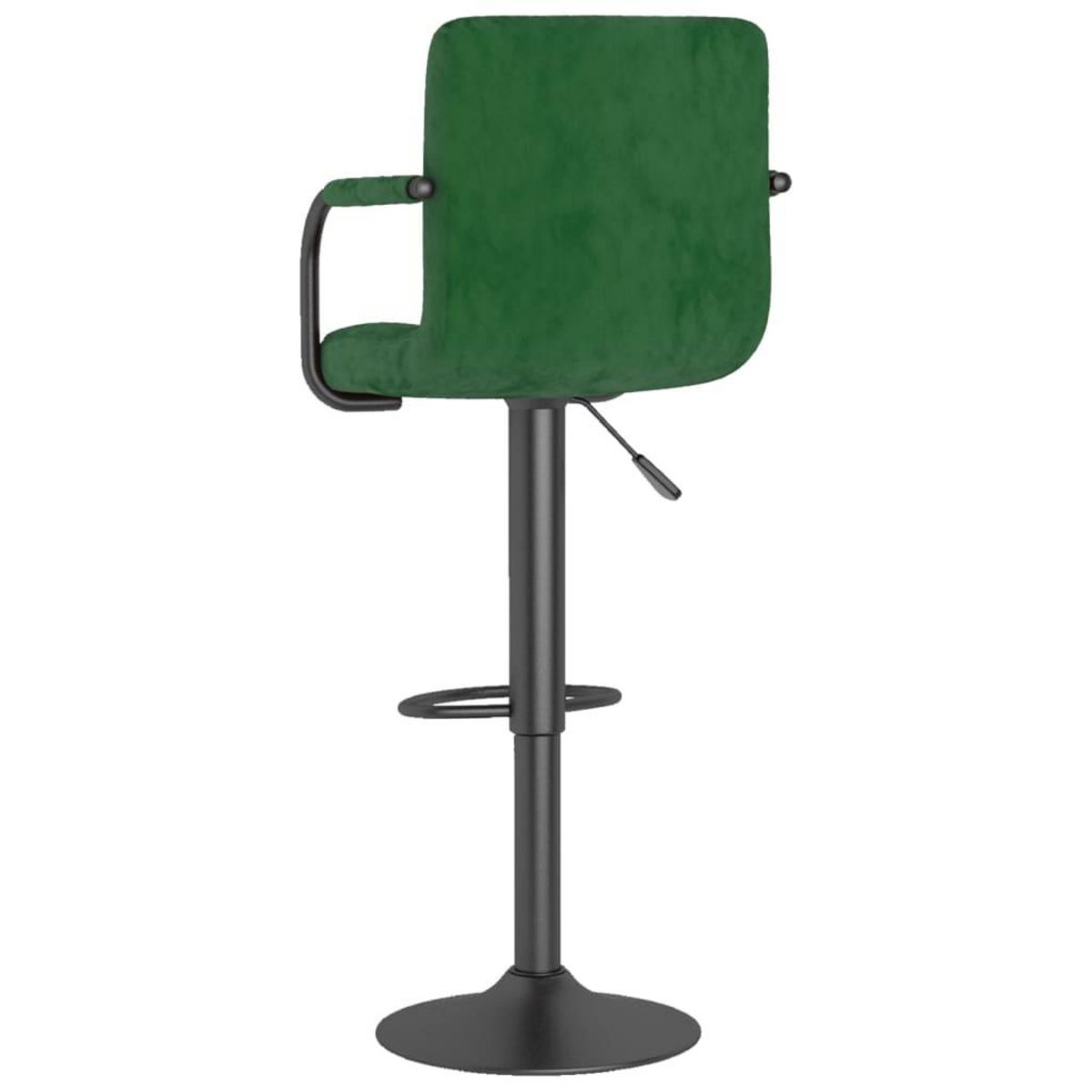 VIDAXL Tabouret de bar Vert fonce Velours