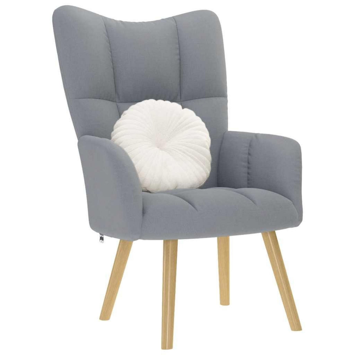 VIDAXL Chaise de relaxation Gris clair Tissu