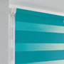 Voir la diapositive 2 : Paris Prix Store Enrouleur Jour Nuit  Daynight  90x180cm Bleu