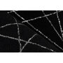 Voir la diapositive 3 : Paris Prix Tapis Géométrique à Poils Longs  Bijou  Noir & Argent
