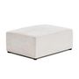 Voir la diapositive 3 : BEST MOBILIER Topaze - pouf - en velours côtelé plat