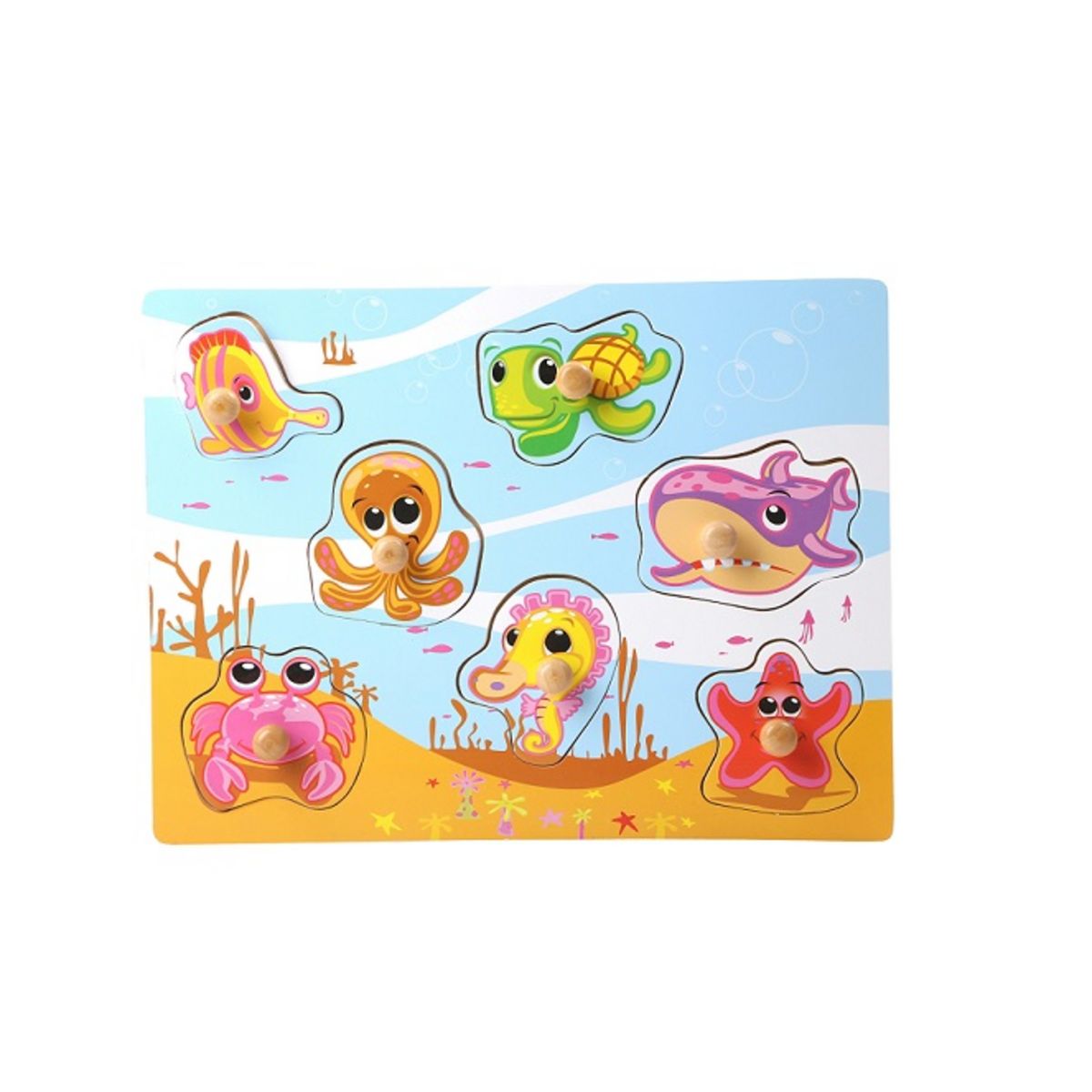 One Two Fun Mon puzzle en bois 7pièces