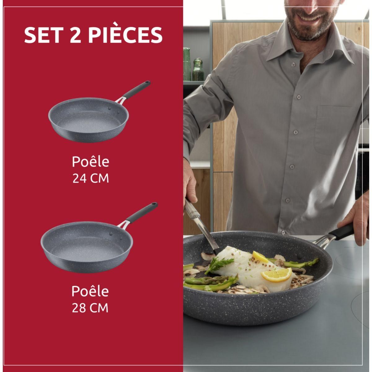 Lagostina Batterie de cuisine Tempra mineral 2 pièces