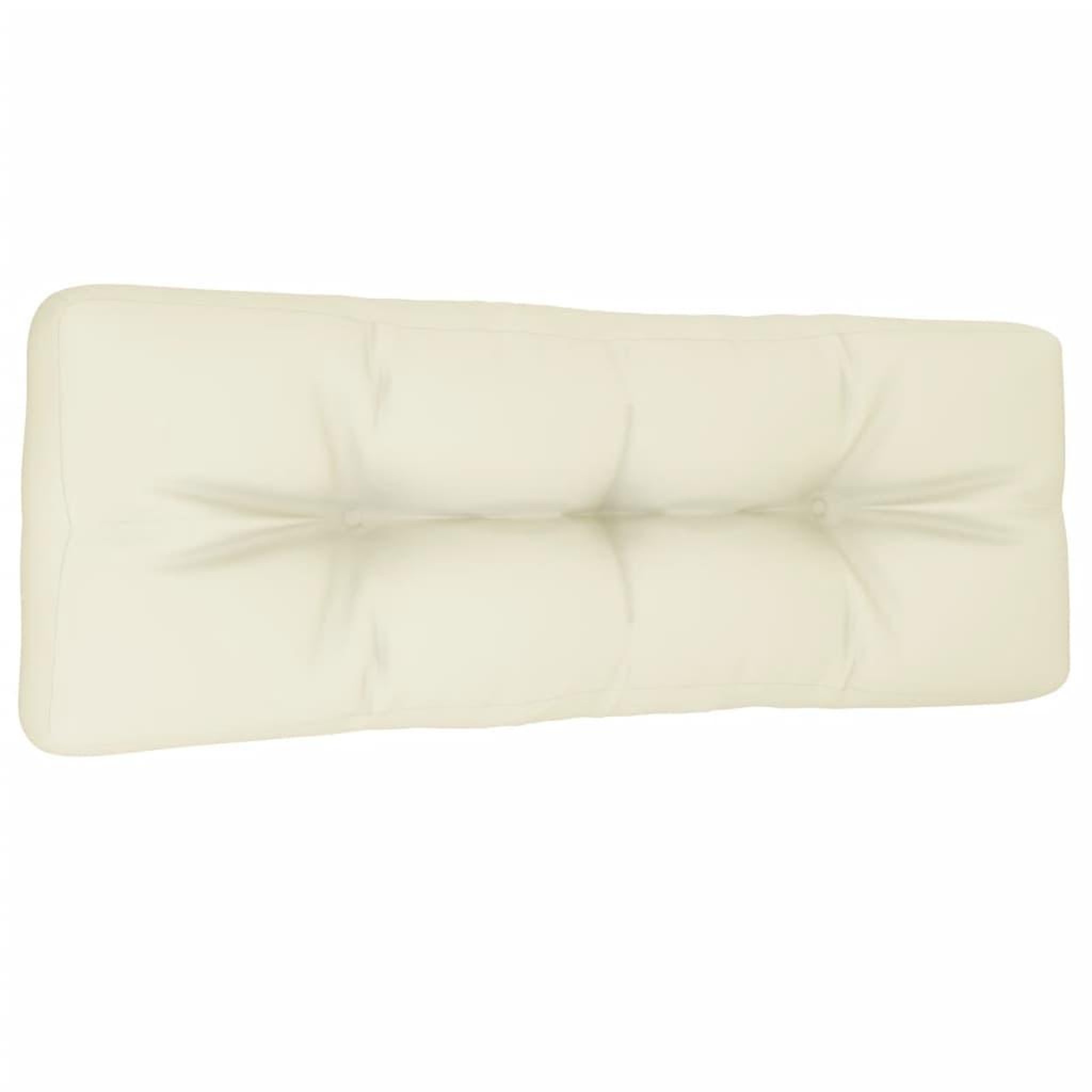 Voir la diapositive 4 : VIDAXL Coussin de palette creme 120x40x12 cm tissu