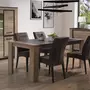 NOUVOMEUBLE Table 180 cm couleur bois et effet marbre moderne OLIVIA