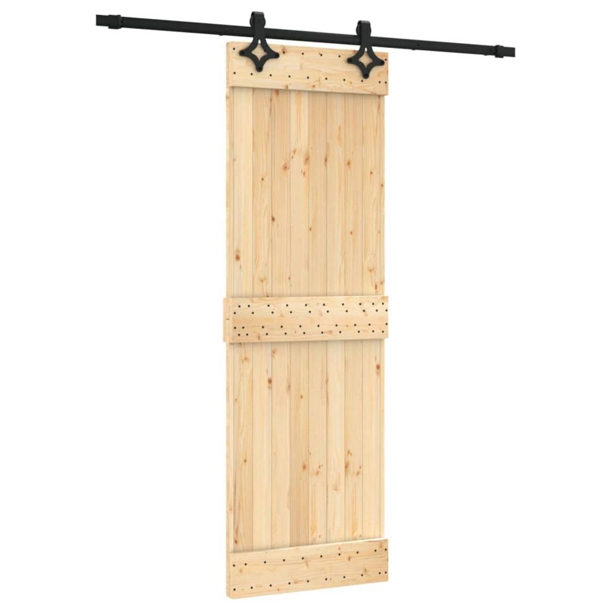 VIDAXL Porte coulissante et kit de quincaillerie 70x210 cm pin massif