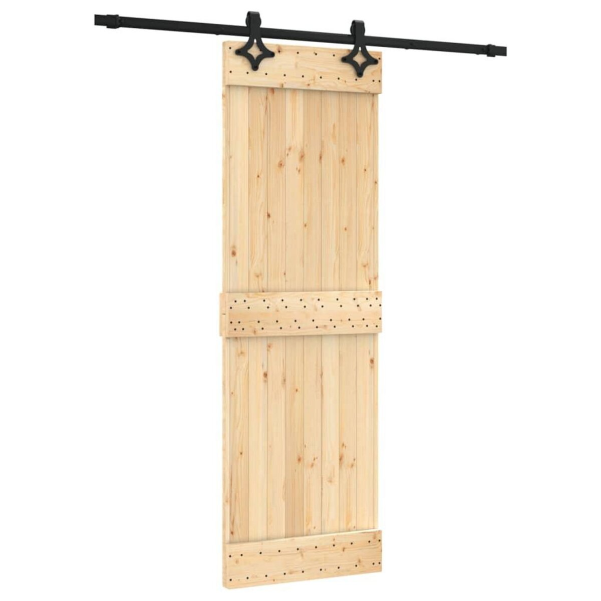 VIDAXL Porte coulissante et kit de quincaillerie 70x210 cm pin massif