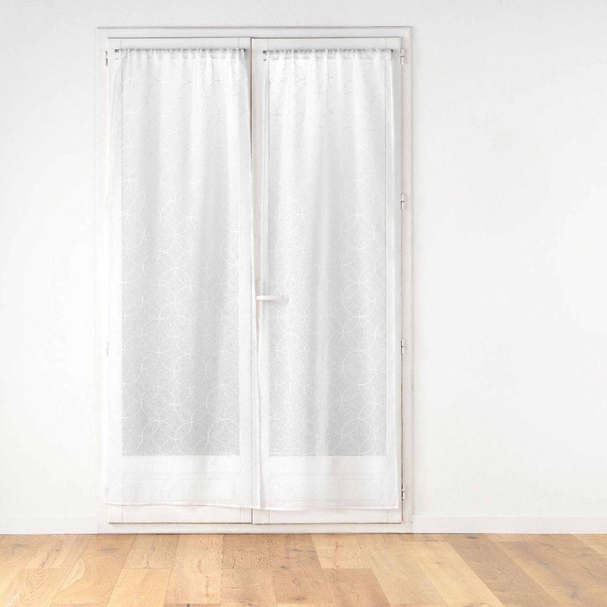 Douceur d'Intérieur Paire de voilages passe-tringle  olympia  70x200cm blanc