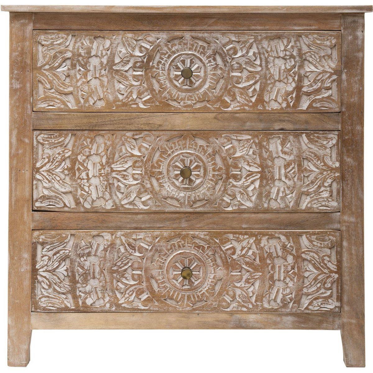 ATMOSPHERA Commode Shirel 3 tiroirs - Bois