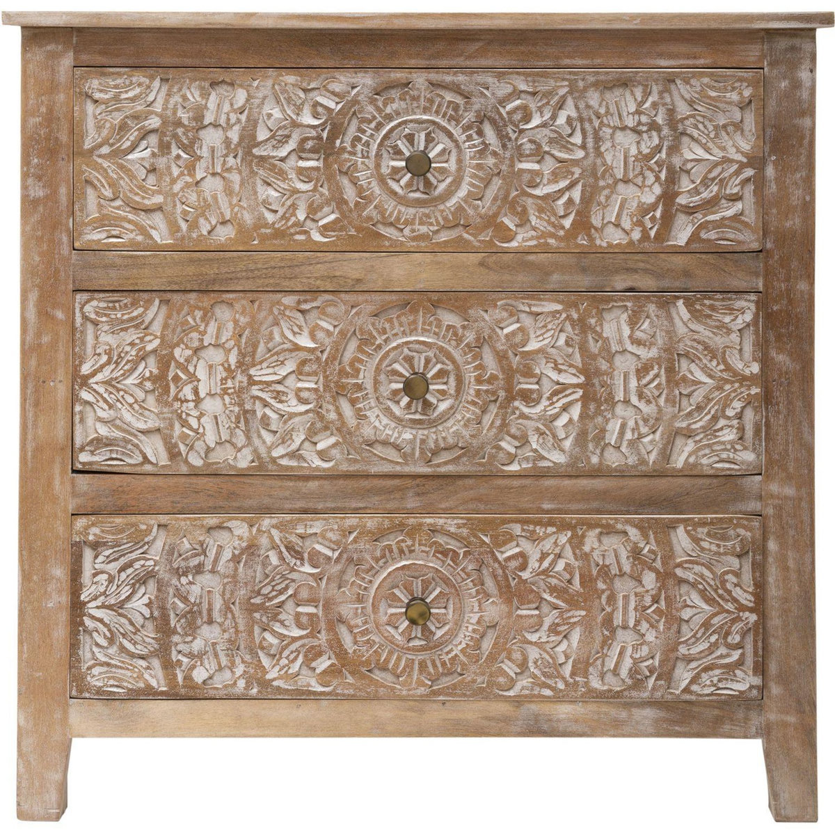 ATMOSPHERA Commode Shirel 3 tiroirs - Bois