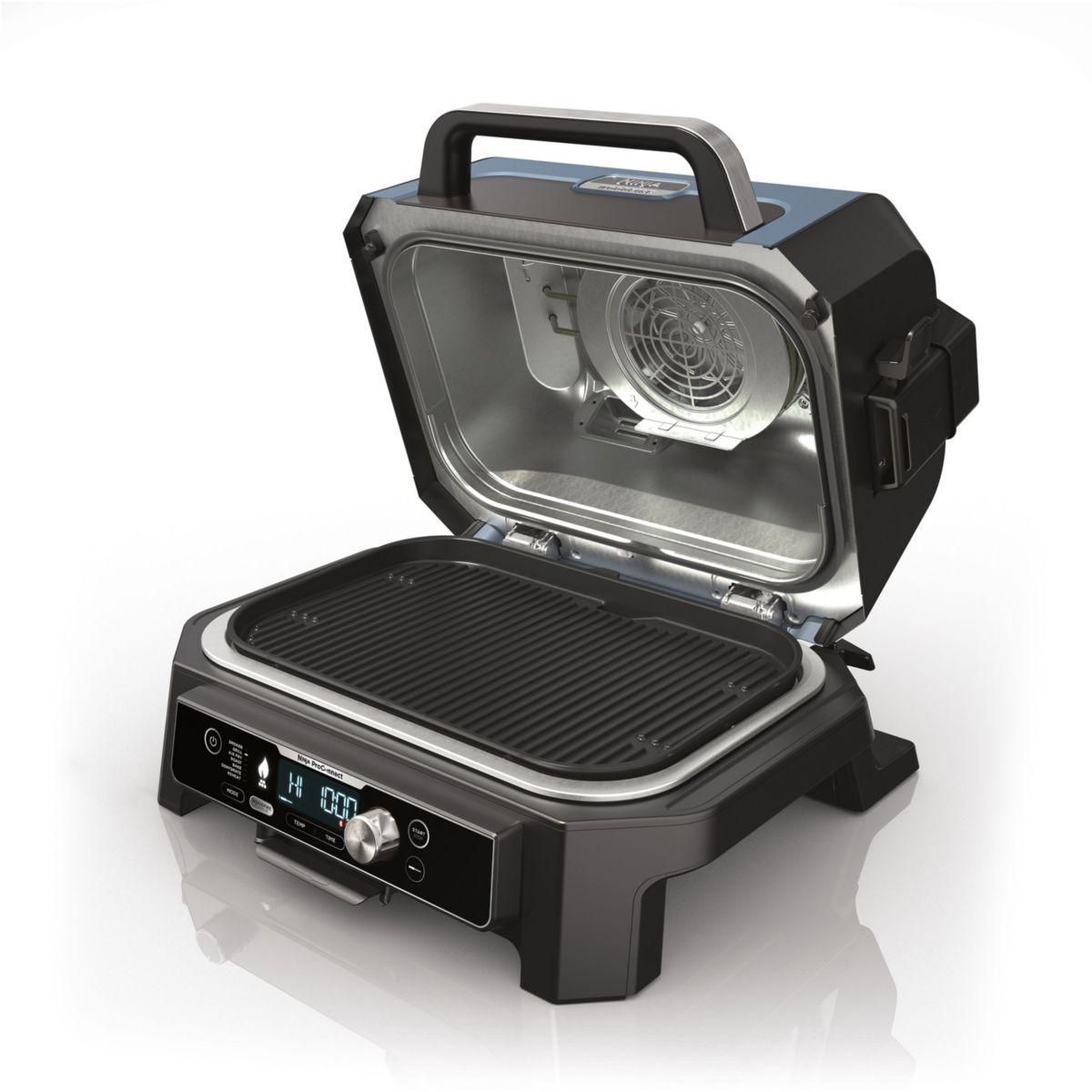 NINJA Barbecue électrique OG901EU Woodfire pro connect à poser, 44.5x26.5 cm