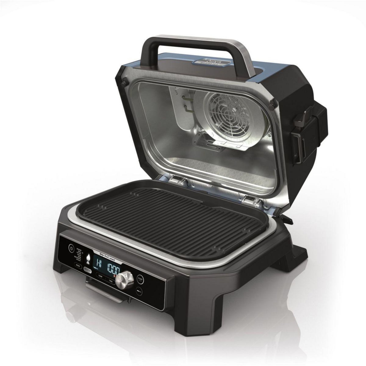 NINJA Barbecue électrique OG901EU Woodfire pro connect à poser, 44.5x26.5 cm