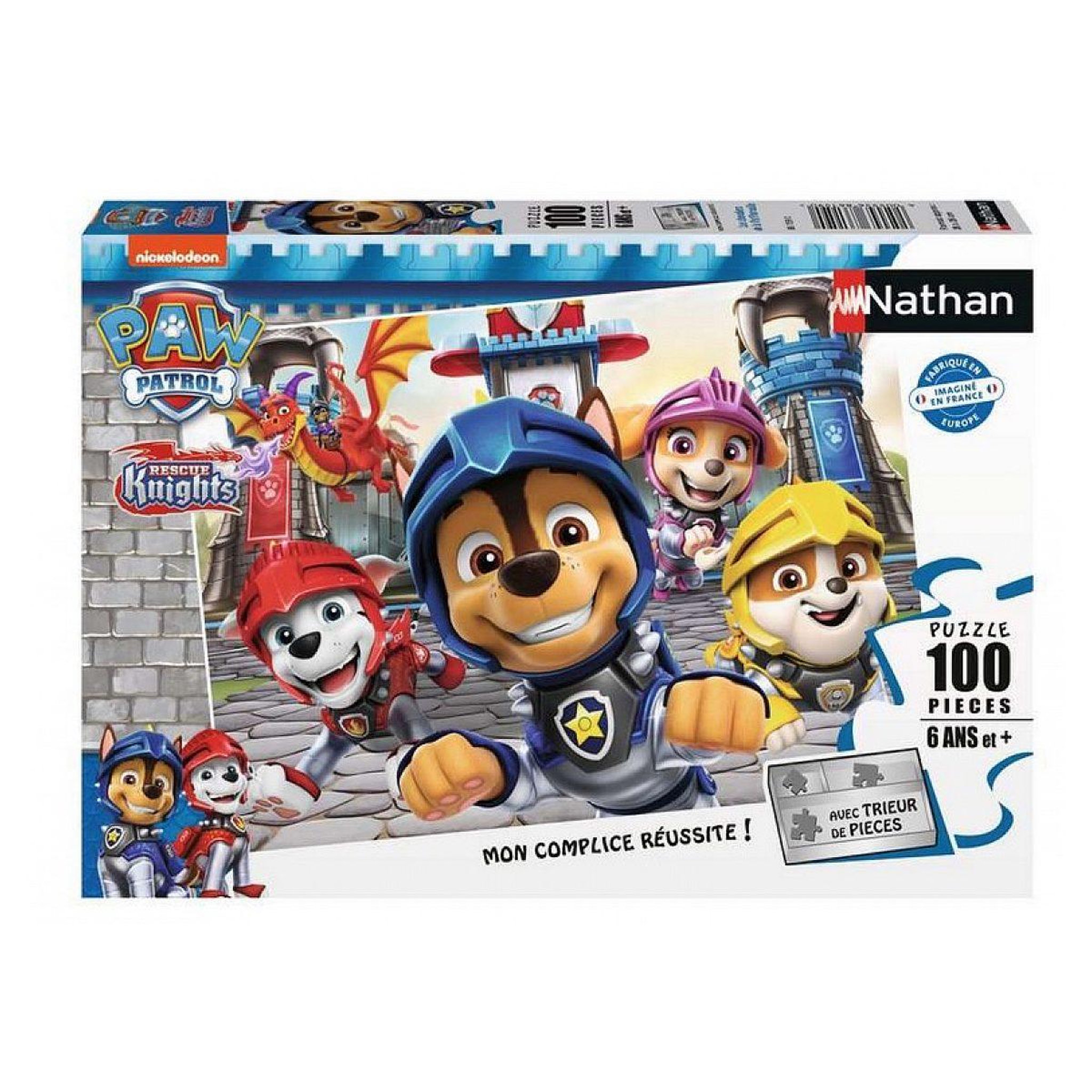 Nathan Puzzle 100p pat patrouille chevalier