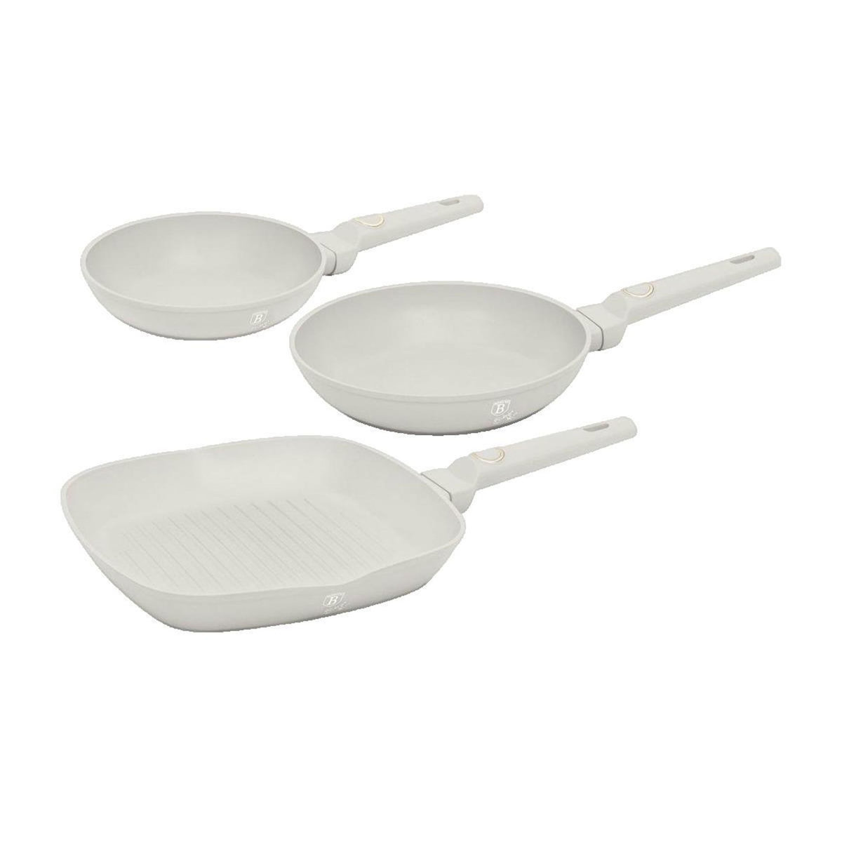 BERLINGER HAUS Set de poêles Berlinger-Haus Sahara Finition crème mat