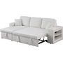Voir la diapositive 3 : Habitat et Jardin Canapé d'angle bouclettes convertible/reversible  Axel  - 3 Places - Blanc