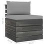 Voir la diapositive 6 : VIDAXL Salon palette de jardin 6 pcs avec coussins Bois de pin massif
