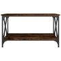 Voir la diapositive 4 : VIDAXL Table basse Chene fume 80x50x45 cm Bois d'ingenierie et fer