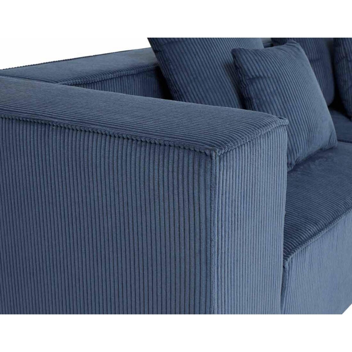 LISA DESIGN Colombine - canapé modulable droit - 2 places - en velours côtelé