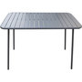 Voir la diapositive 4 : Habitat et Jardin Table jardin en métal  Bilbao  - 150 x 90 x 71 cm - Gris