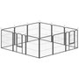 Voir la diapositive 1 : PAWHUT Parc enclos chien modulable pliable 12 panneaux porte verrouillable acier époxy noir
