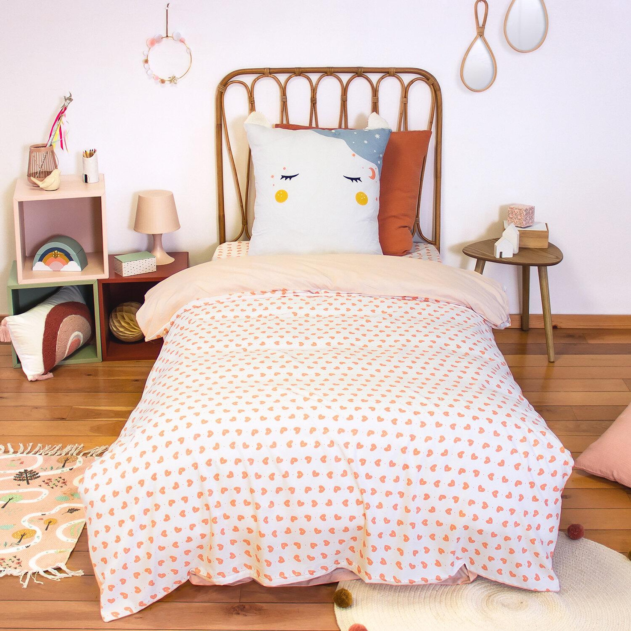 Voir la diapositive 3 : Home collection Parure housse de couette 2pcs 140x200 100% microfibre - feerique
