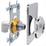 CENTRALE BRICO platine easyfix wc universel a visser 15x21