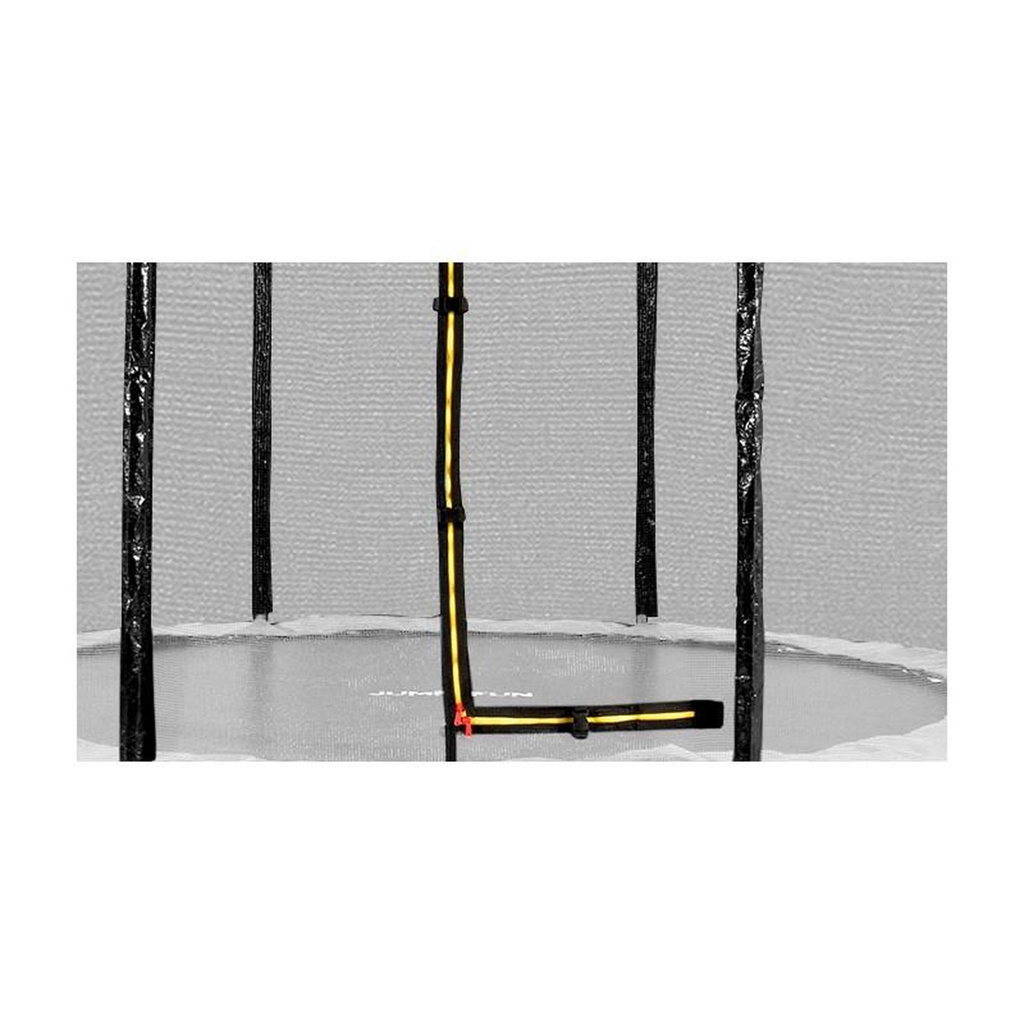 Voir la diapositive 2 : JUMP4FUN Filet de sécurité extérieur Universel pour trampoline - avec bouchons hauts de perches : ø 14Ft, 12 Perches